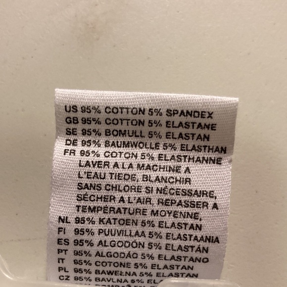 H&M Sz 8 V-neck Unlined Halter Top Cotton/Spandex , PURPLE /WHITE, NWT - Picture 5 of 5